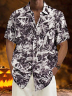 Halloween Pattern Kurz Ärmel Hemd 20