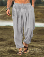 Lockere Fit Leinen Stil Hippie Hose