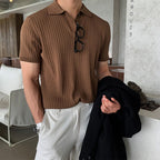 GIMCHEON Gestricktes Poloshirt