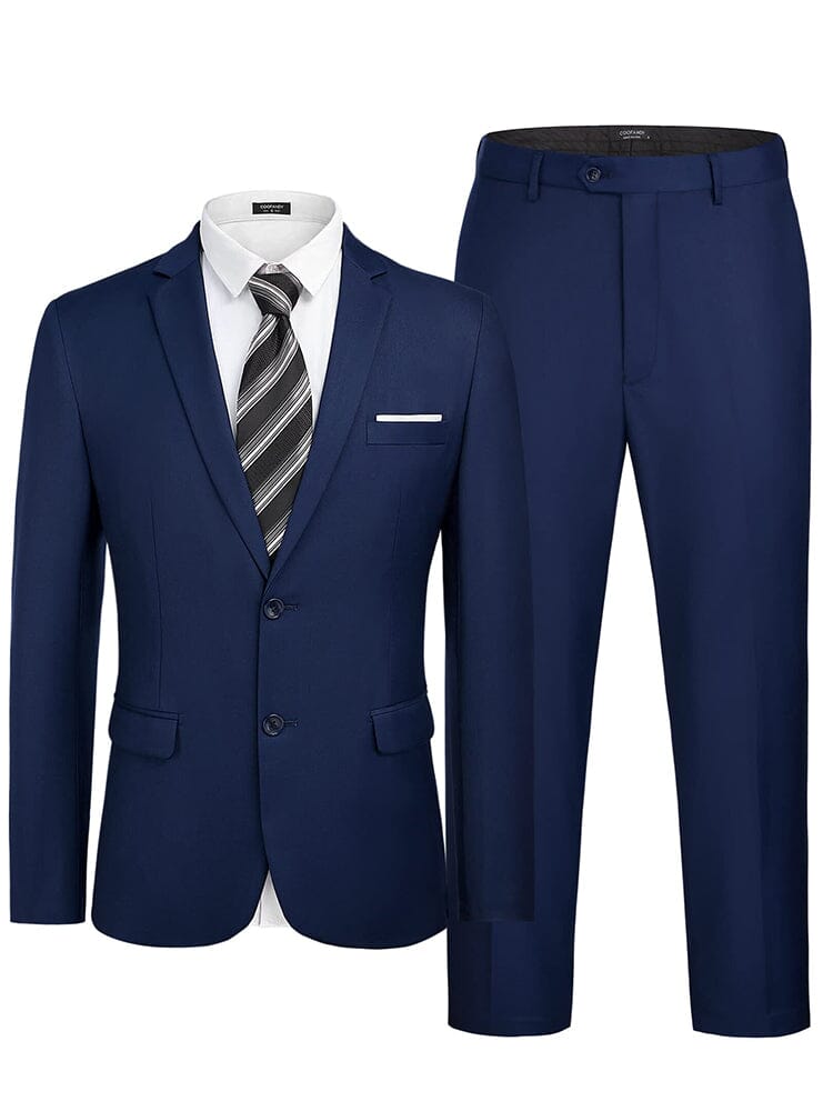 2 Teil Suits Set Slim Fit Tuxedo Jacke Suits