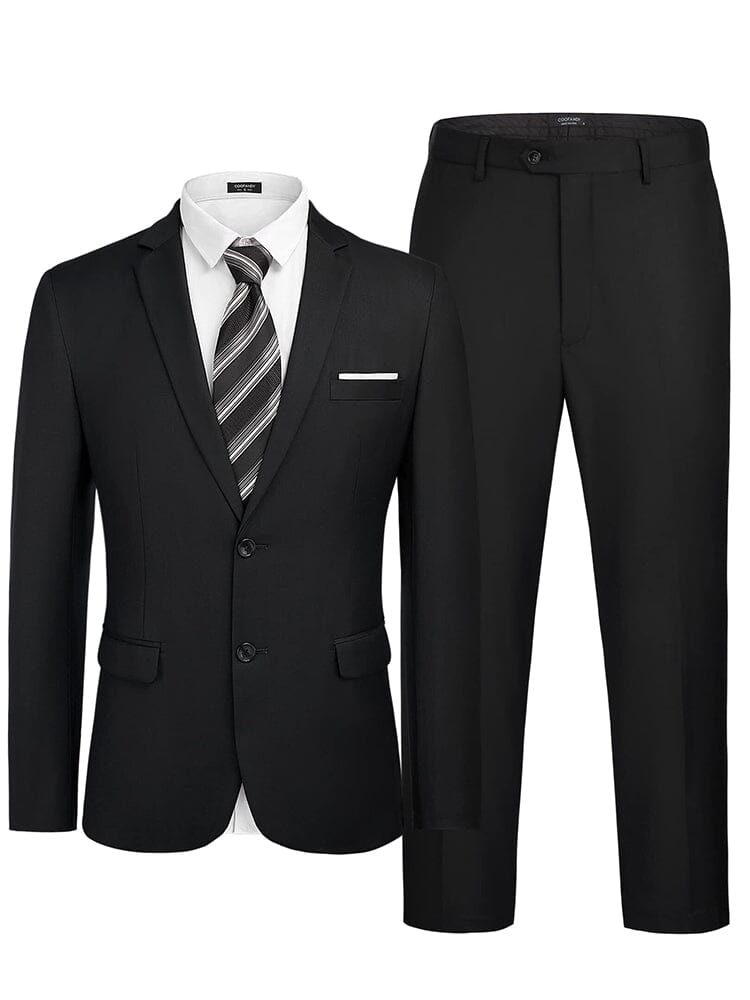 2 Teil Suits Set Slim Fit Tuxedo Jacke Suits