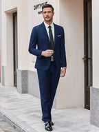2 Teil Suits Set Slim Fit Tuxedo Jacke Suits