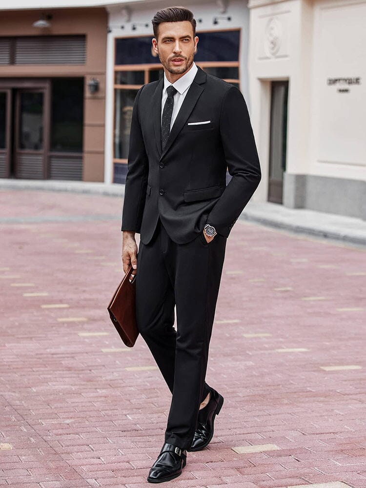 2 Teil Suits Set Slim Fit Tuxedo Jacke Suits