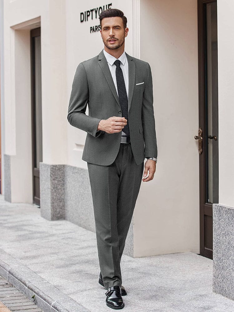 2 Teil Suits Set Slim Fit Tuxedo Jacke Suits
