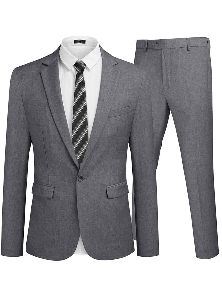 2 Teil Tuxedo Anzug Set Blazer Jacke for Business