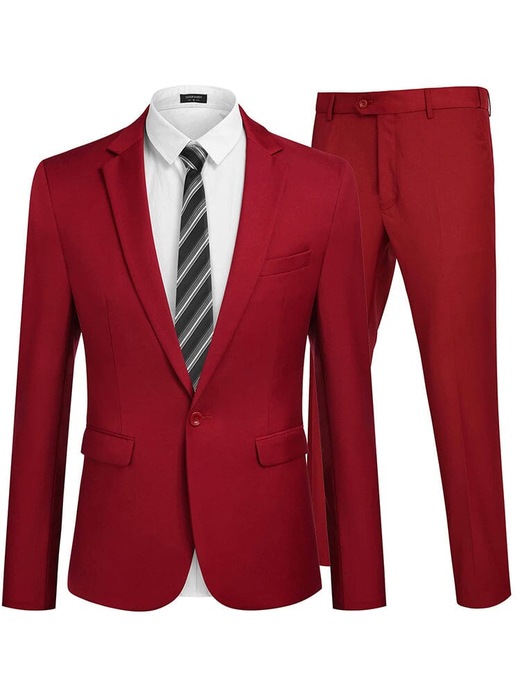 2 Teil Tuxedo Anzug Set Blazer Jacke for Business
