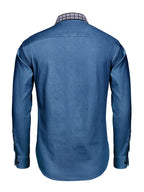 Lang-Ärmel Denim Dress Hemd
