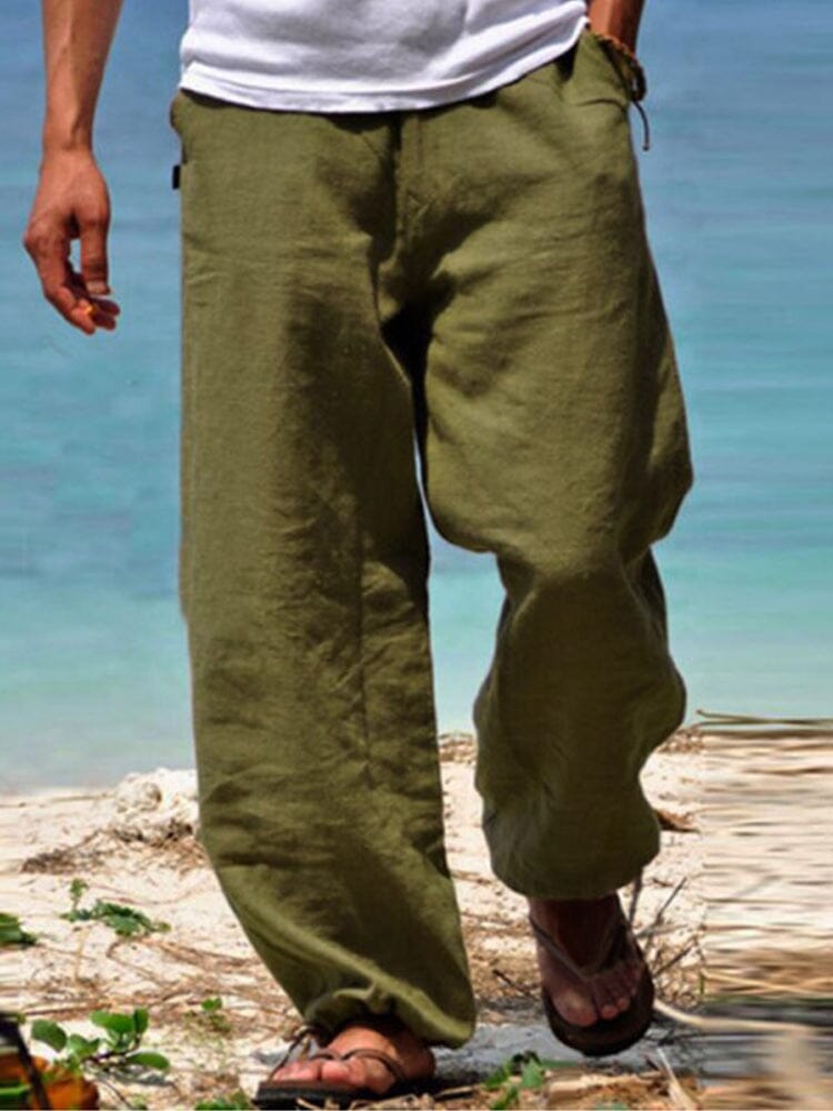 Baumwolle Strand Casual Hose