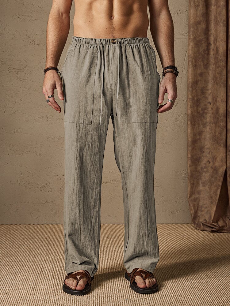 Casual Baumwolle Leinen Stil Hose