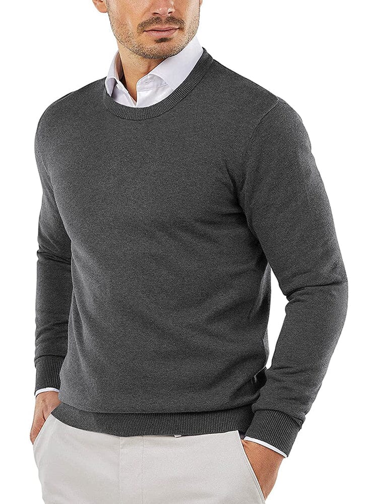 Crew Neck Slim Fit Pullover Strick Pullover
