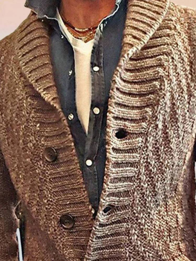 Lang-sleeved Chunky Strick Pullover