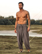 Lockere Fit Leinen Stil Hippie Hose