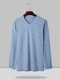 V-neck Lang Ärmel Hemd