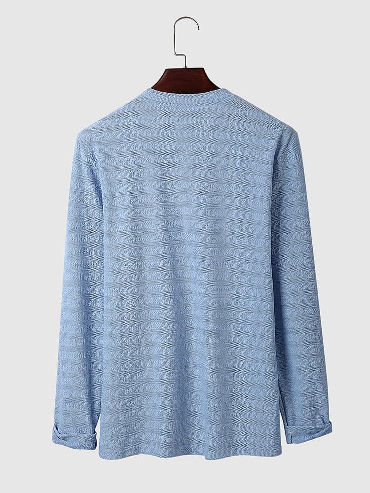 V-neck Lang Ärmel Hemd