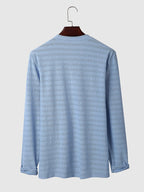 V-neck Lang Ärmel Hemd