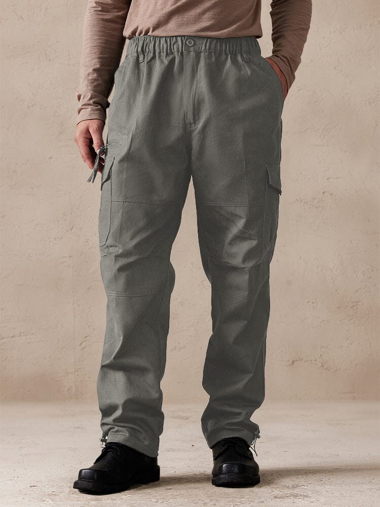 Casual 100% Baumwolle Multi Pockets Hose