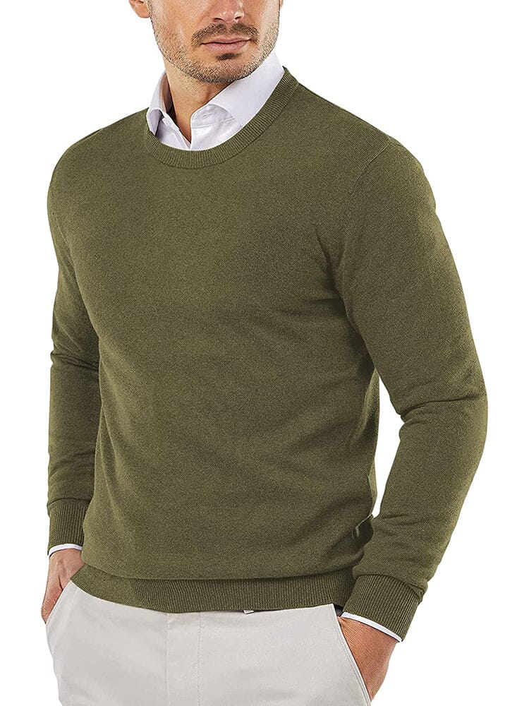 Crew Neck Slim Fit Pullover Strick Pullover