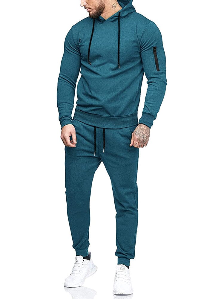 Casual 2-Teil Mit Kapuze Running Sport Anzug Sets