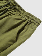 Leinen Stil Hose With Pockets