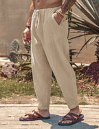 Leinen Stil Strand Hose