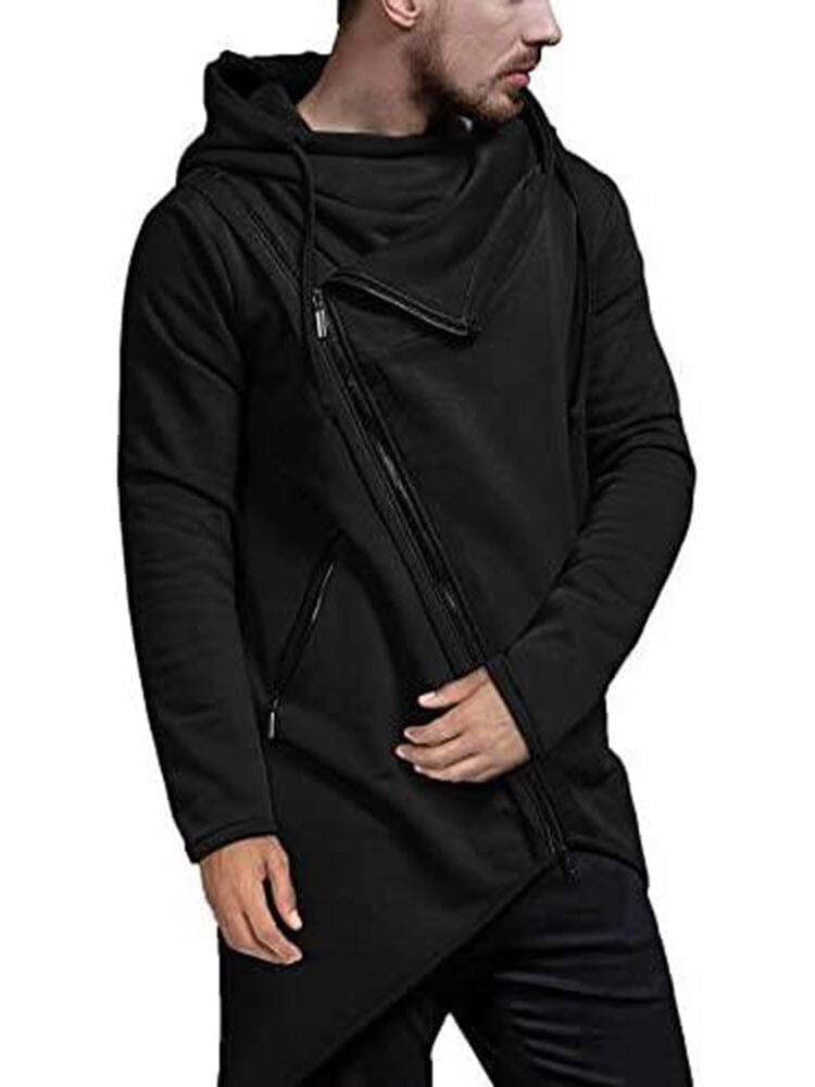 Lightweight Irregular Hem Pullover Hoodie