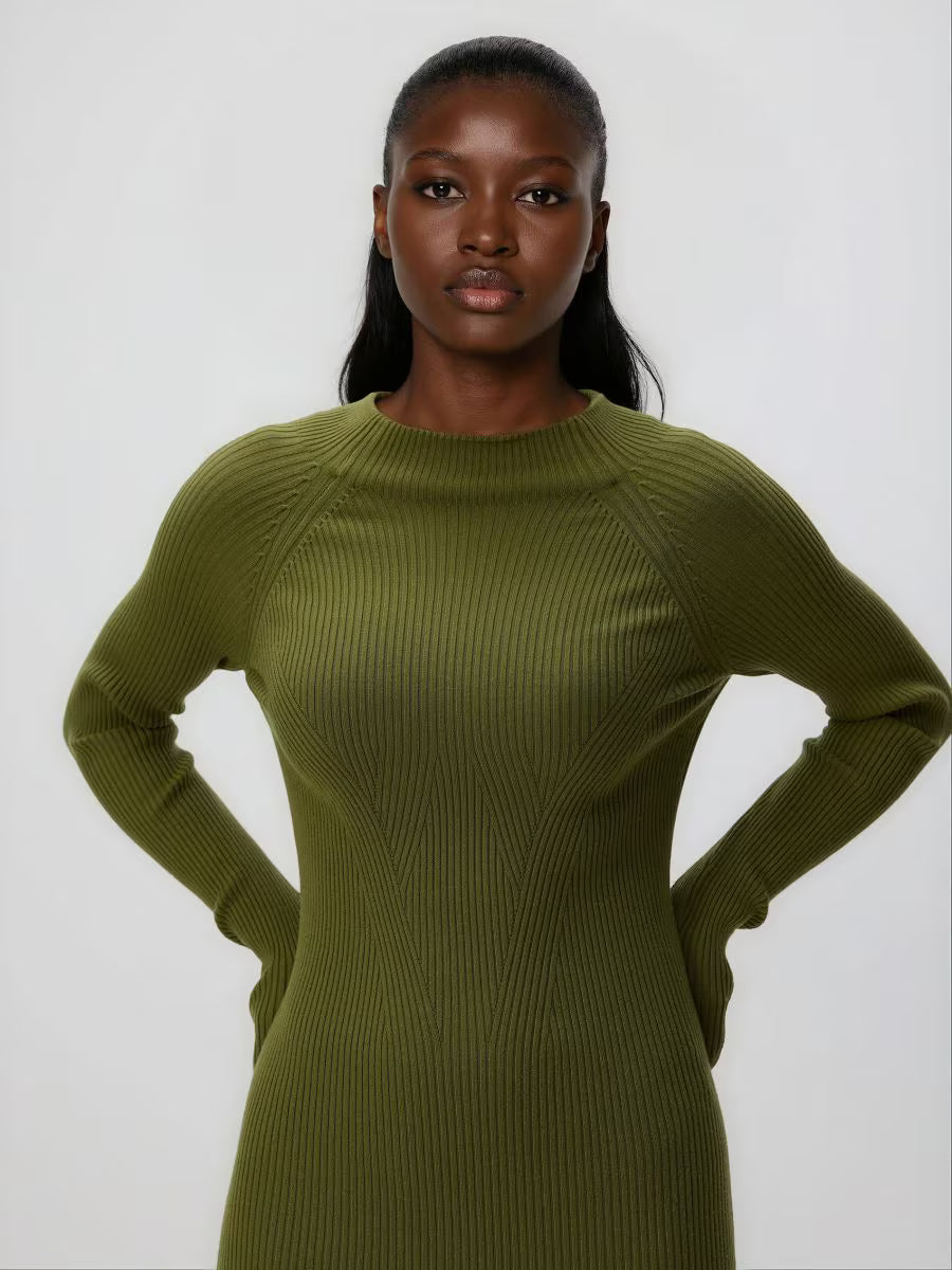 Abito a coste con viscosa