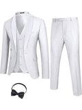 4 Teile Anzug Schalkragen Lapel Tuxedo Slim Fit Set