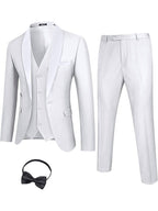 4 Teile Anzug Schalkragen Lapel Tuxedo Slim Fit Set