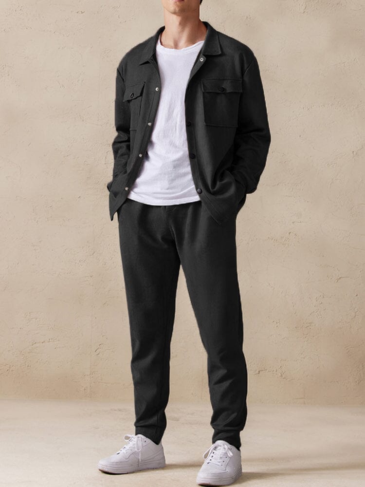 Trendy 2-Teil Suede Set