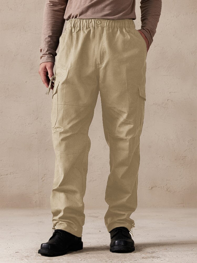 Casual 100% Baumwolle Multi Pockets Hose