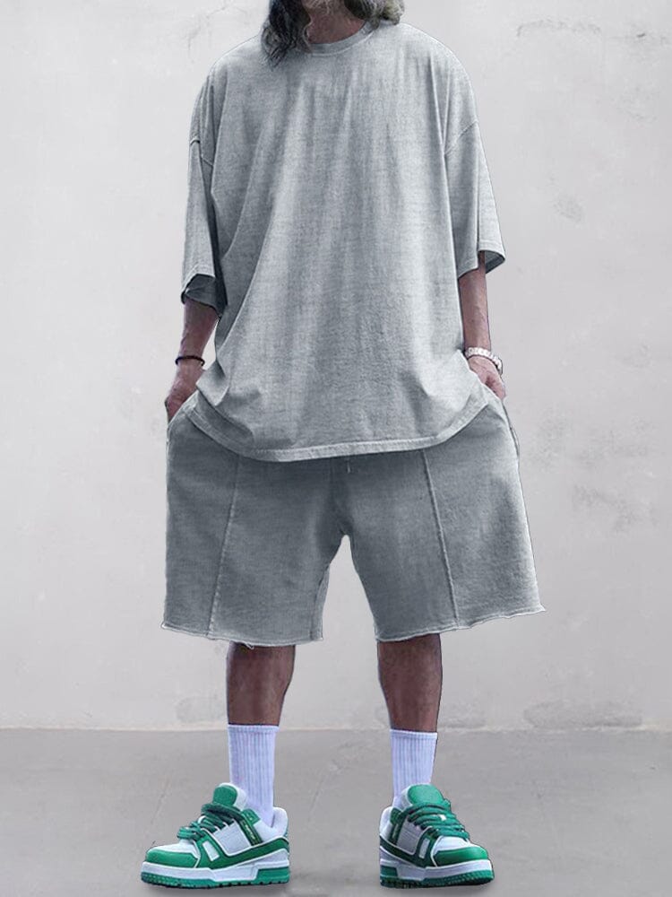 Casual Uni Color Trainingsanzüge Set
