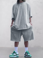 Casual Uni Color Trainingsanzüge Set