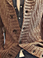 Lang-sleeved Chunky Strick Pullover