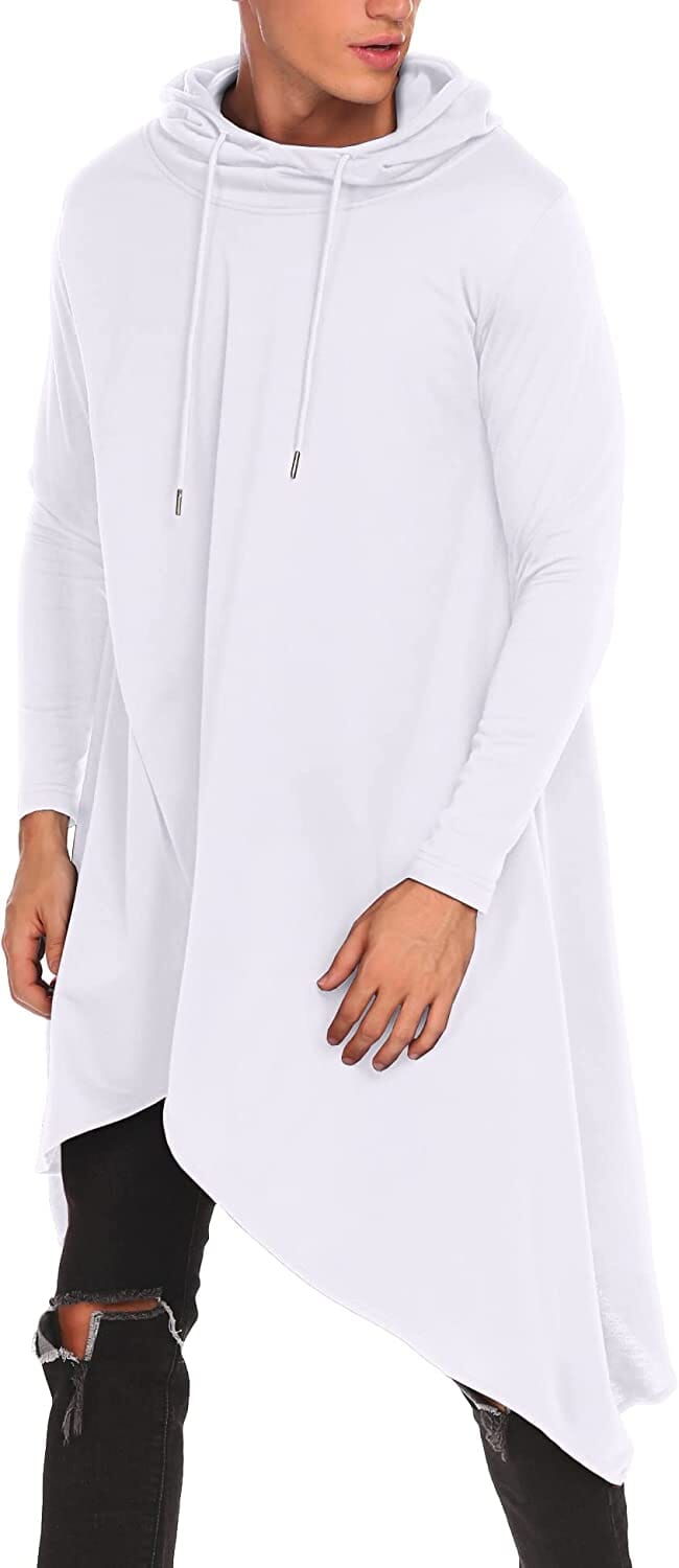 Casual Asymmetrie Hem Pullover Mit Kapuze Poncho Sweatshirt