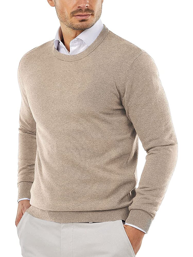 Crew Neck Slim Fit Pullover Strick Pullover