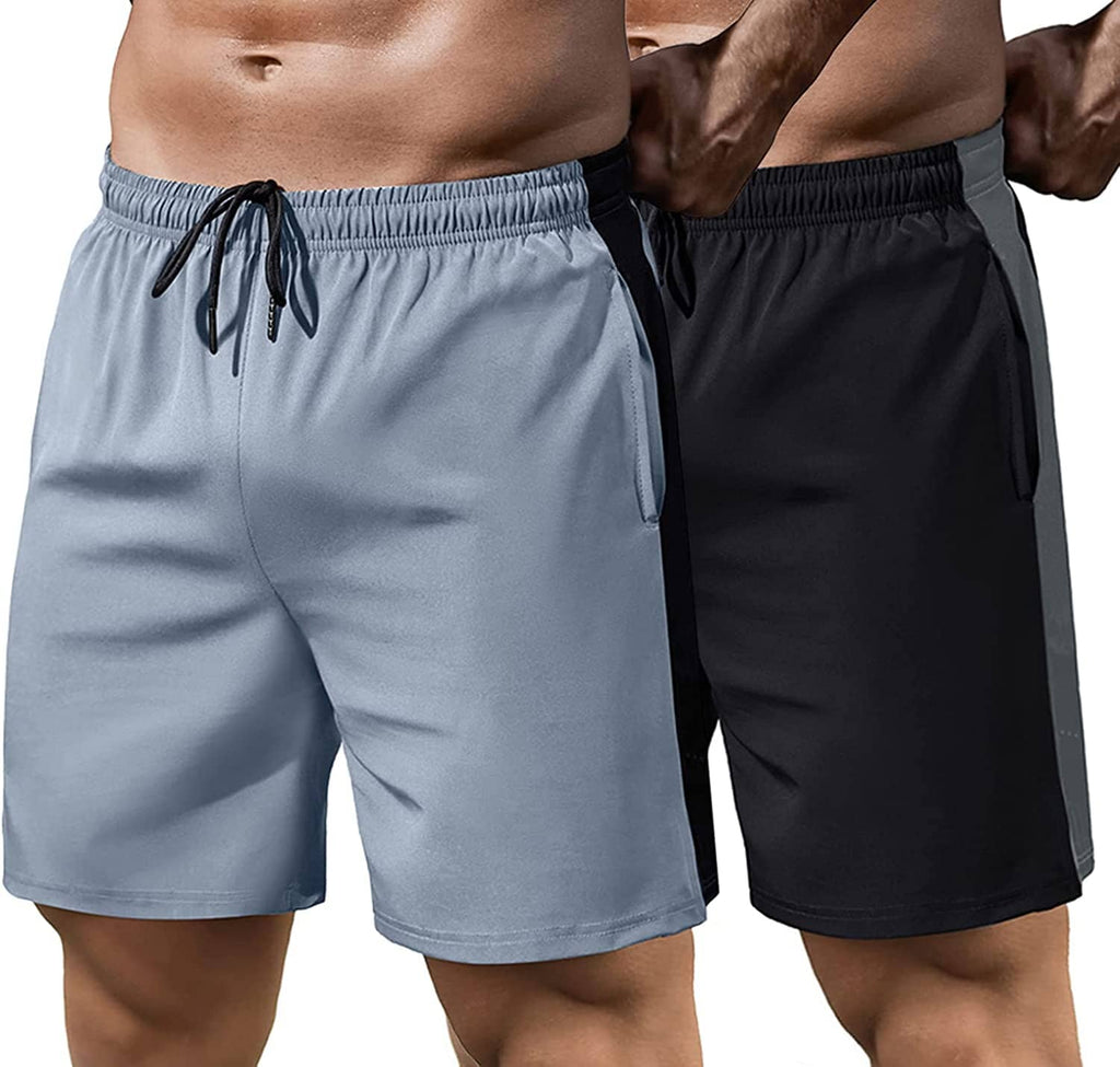 2 Pack Gym Schnell Trocken Running Shorts