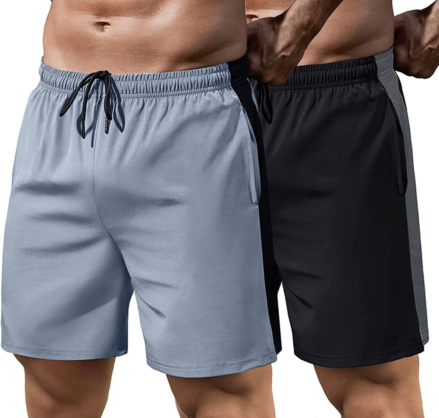 2 Pack Gym Schnell Trocken Running Shorts