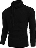 Men's Strick Rollkragen Pullover Casual Thermal Lang Ärmel Pullover