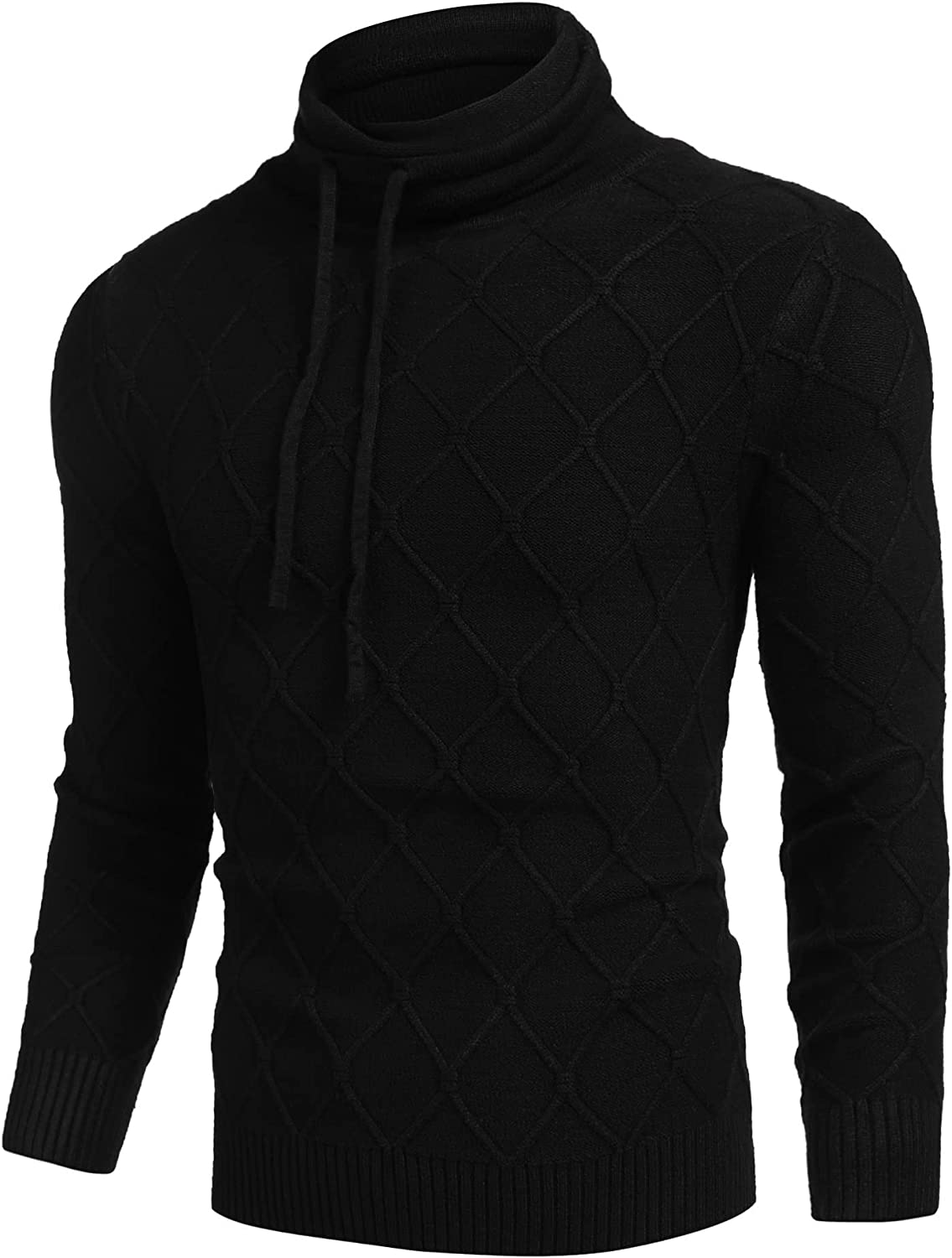 Men's Strick Rollkragen Pullover Casual Thermal Lang Ärmel Pullover