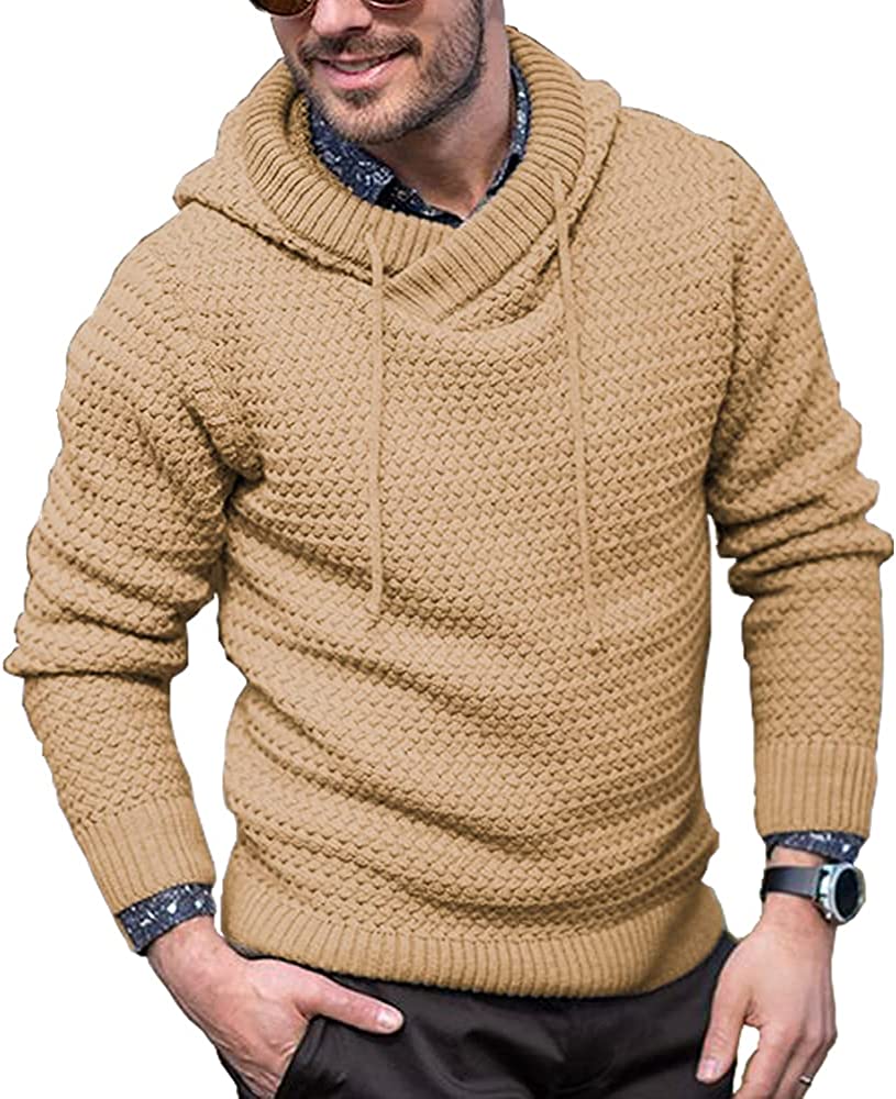 Strick Dick Warm Mit Kapuze Pullover Pullover