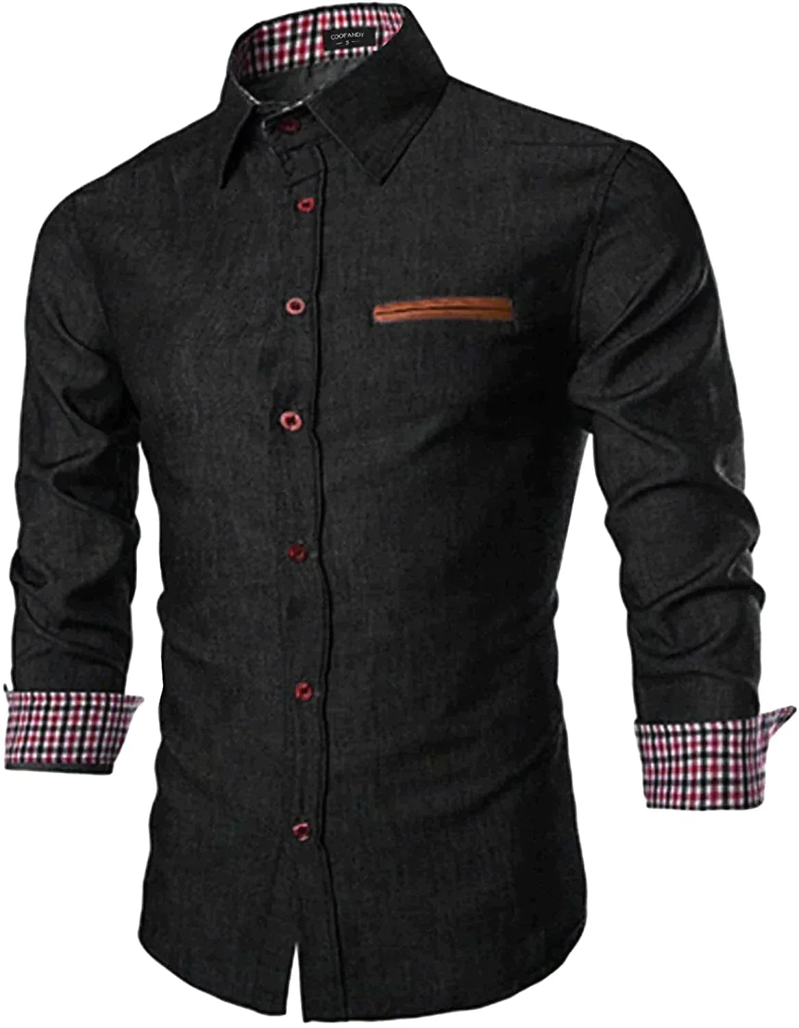 Casual Lang Ärmel Knopf Denim Hemd