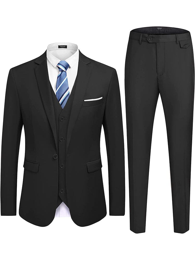 Wedding Formal Prom 3 Teil Slim Fit Tuxedo Anzug Set