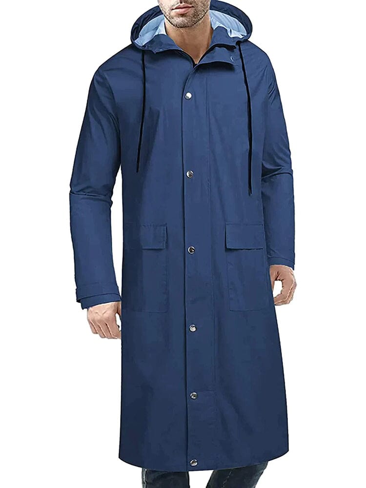 Mit Kapuze Waterproof Lightweight Lang Regenmantel