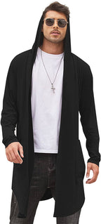 Lang Mit Kapuze Schalkragen Kragen Overcoat with Pockets