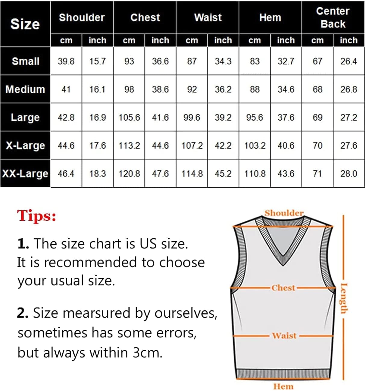 V Neck Sleeveless Strick Pullover Weste Pullover