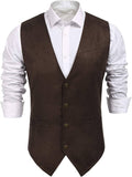 Uni Suede Leather Anzug Weste