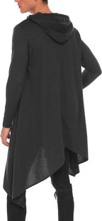 Casual Asymmetrie Hem Pullover Mit Kapuze Poncho Sweatshirt