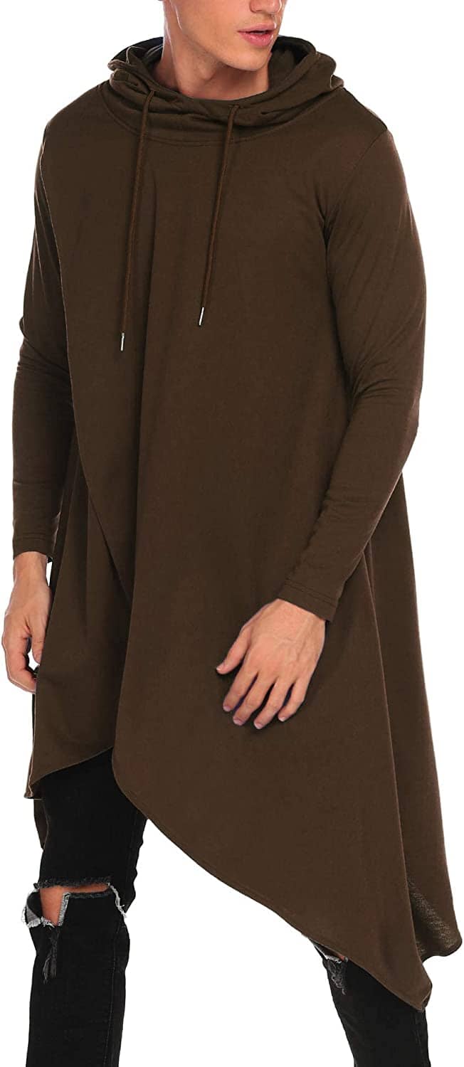 Casual Asymmetrie Hem Pullover Mit Kapuze Poncho Sweatshirt