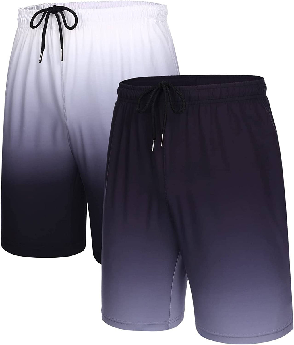 Men's 2 Pack Gym Workout Shorts