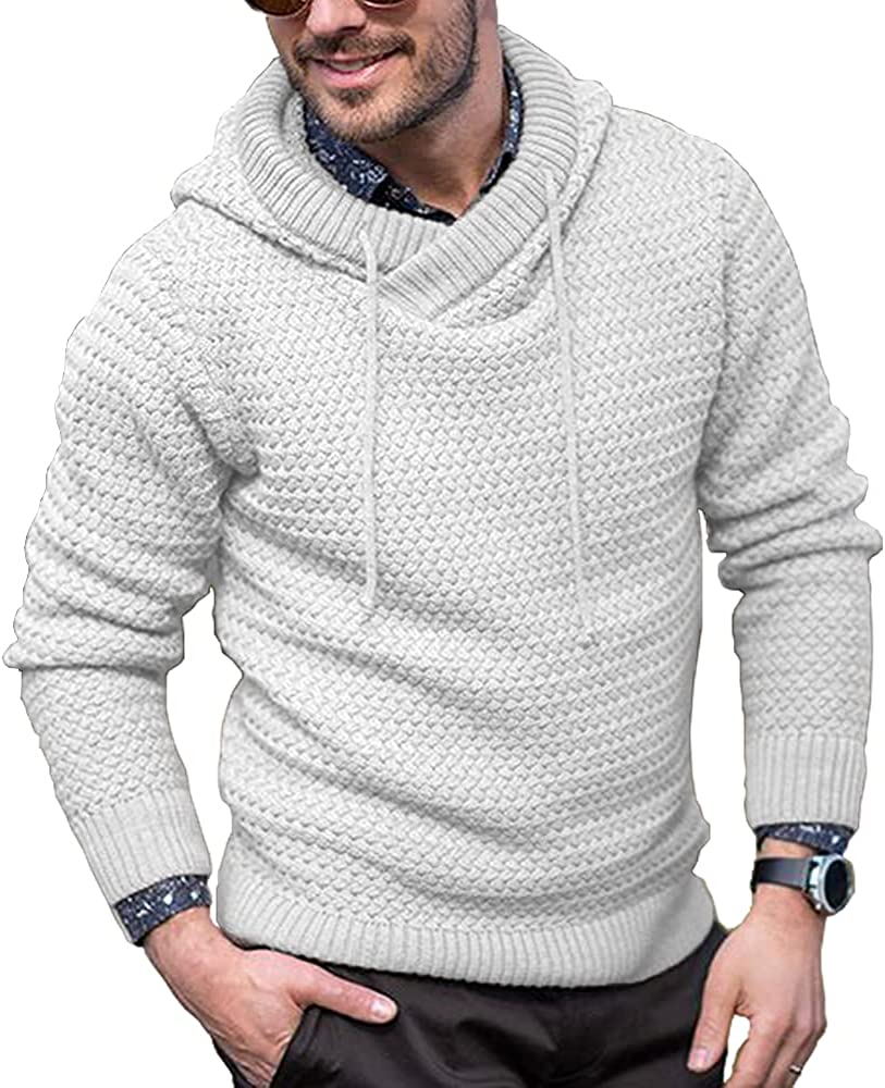 Strick Dick Warm Mit Kapuze Pullover Pullover